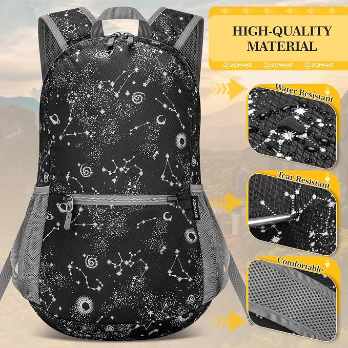 ZOMAKE Ultra Lightweight Hiking Backpack 20L, Packable Small Backpacks Water - Image 3
