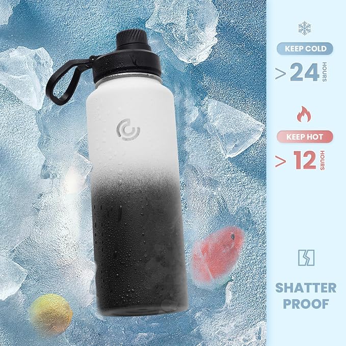 Sports Water Bottle 40oz, Insulated Water Bottle - Image 4