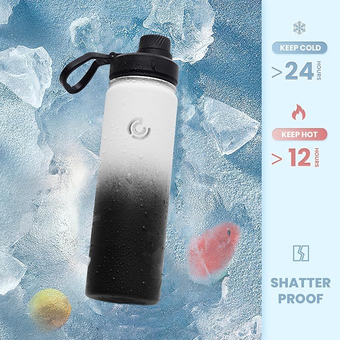 Sports Water Bottle 22oz, Insulated Water Bottle - Image 4