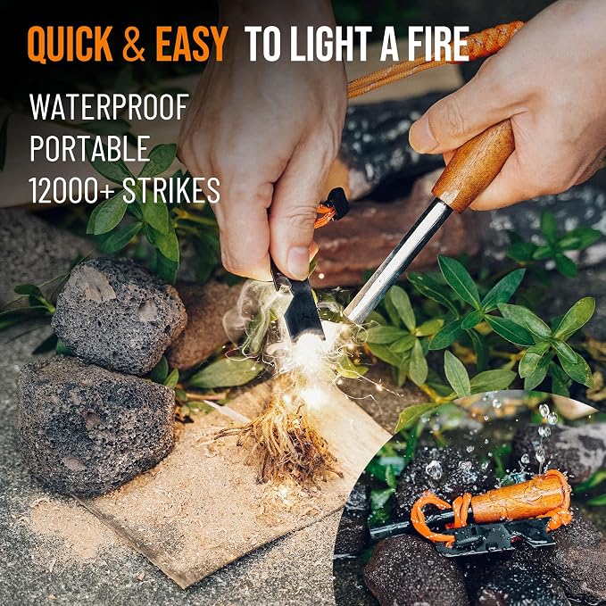 onlyfire Fire Starter Survival Tool, Ferro Rod Kit - Image 3