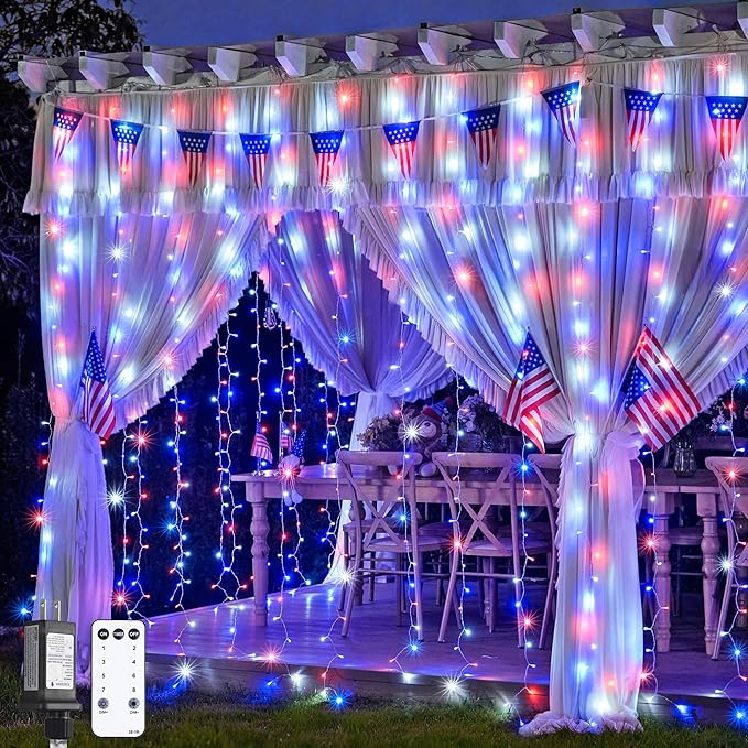 JMEXSUSS 300LED Red White and Blue Lights by JMEXSUSS
