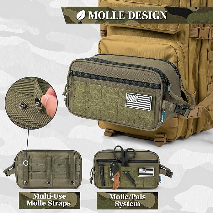 PAVILIA Extra Large Tactical Toiletry Bag - Image 5