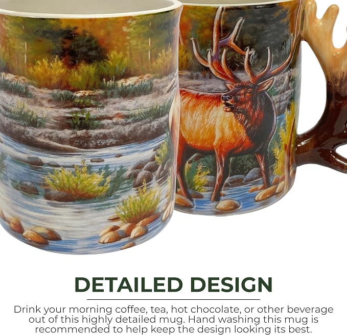Rivers Edge Products 3D Ceramic Coffee Mug - Image 3