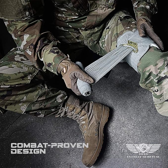 EVERLIT Emergency Trauma Kit, CAT GEN-7 Tourniquet 36" Splint, Military Combat - Image 6