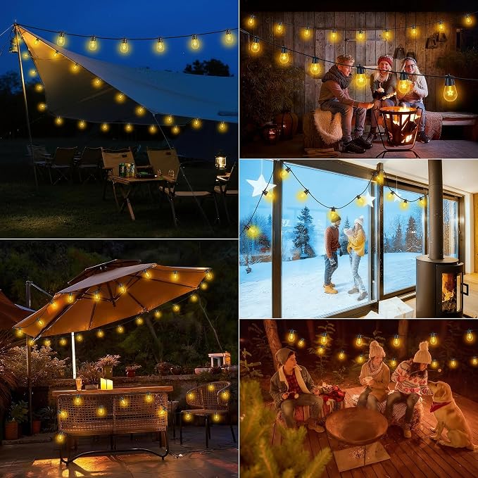 LED Outdoor String Lights, 50FT Patio Lights - Image 8