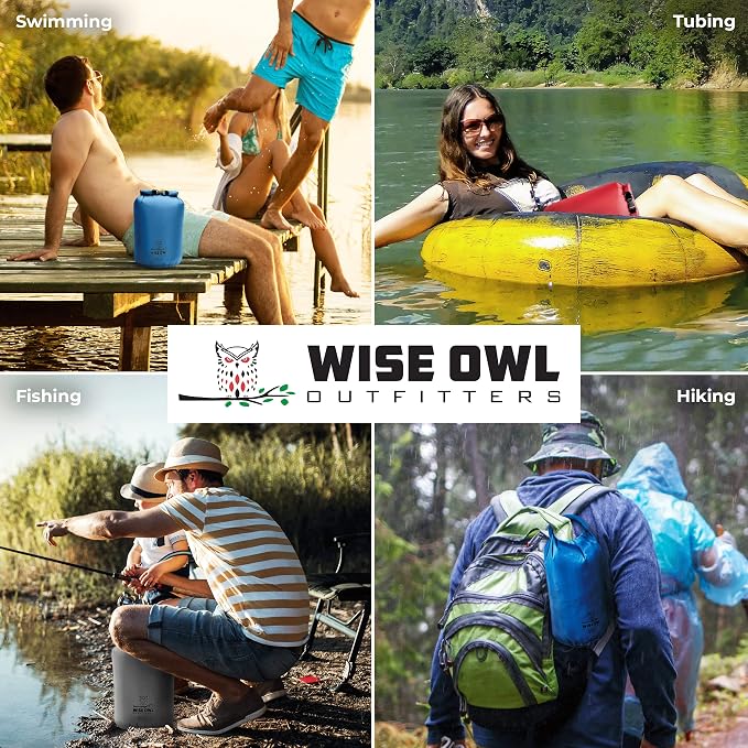 Wise Owl Outfitters Waterproof Dry Bag 3-Pack – Lightweight & Airtight - Image 5