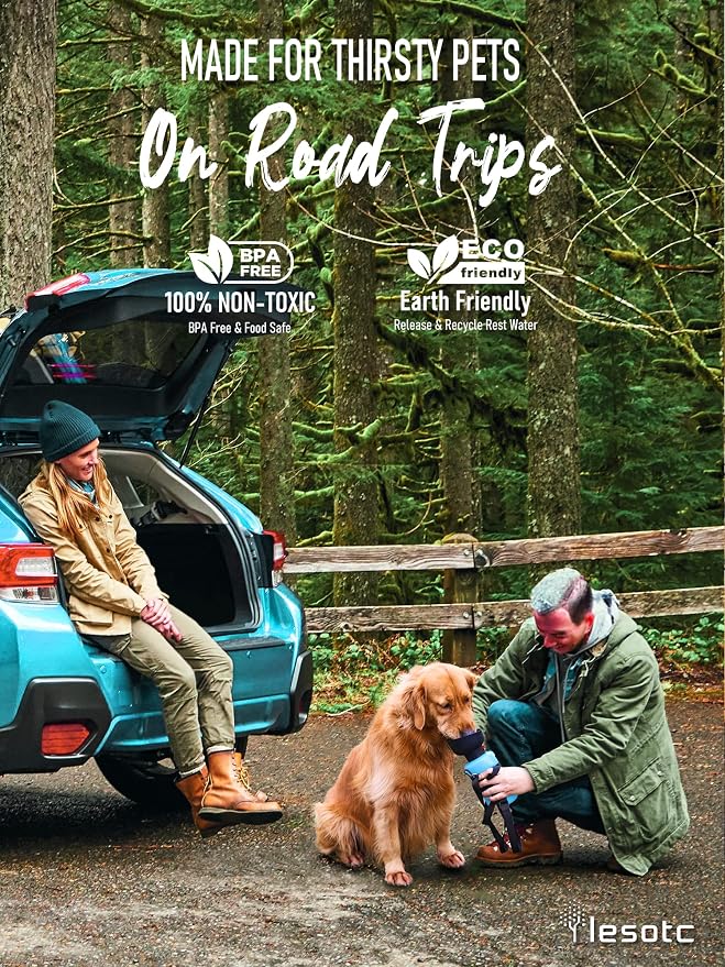 lesotc Dog Water Bottle, Portable Water Dispenser - Image 4