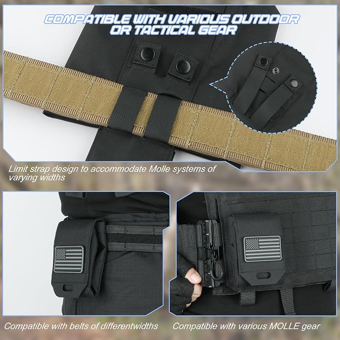 Tactical Dump Pouch for Battle Belt & MOLLE Systems | Foldable Mag Pouch - Image 5