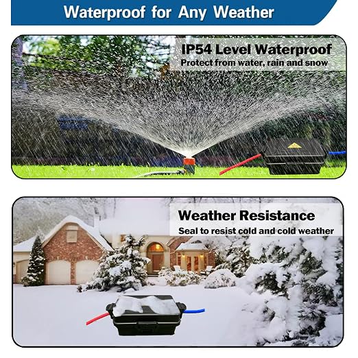 Mini Outdoor Electrical Box, IP54 Waterproof Extension Cord Cover Weatherproof - Image 6
