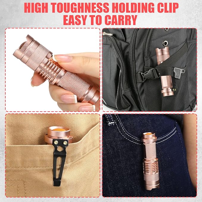 Fumete 20 Pieces LED Flashlight Mini 3 Mode Tactical Torch Small Water - Image 6
