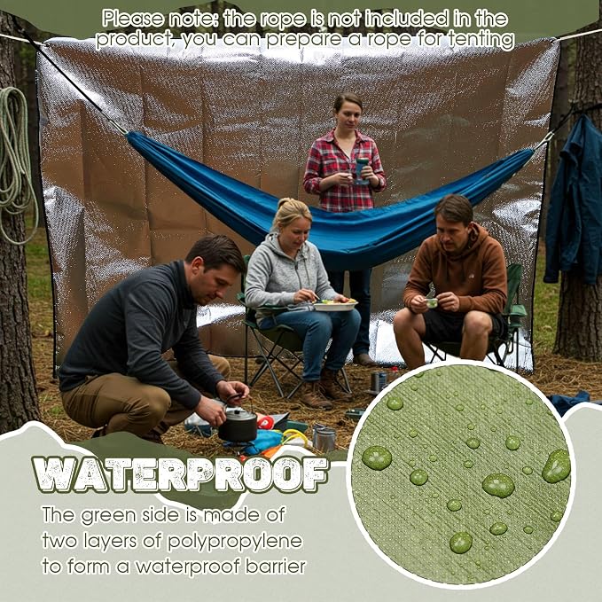 Kingdder 1 Pcs Heavy Duty Emergency Blankets - Image 5
