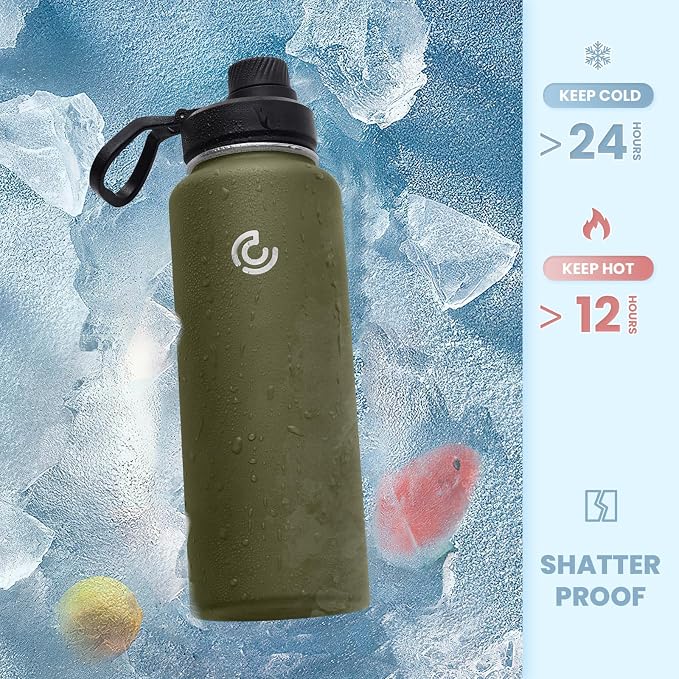 Sports Water Bottle 32oz, Insulated Water Bottle - Image 4