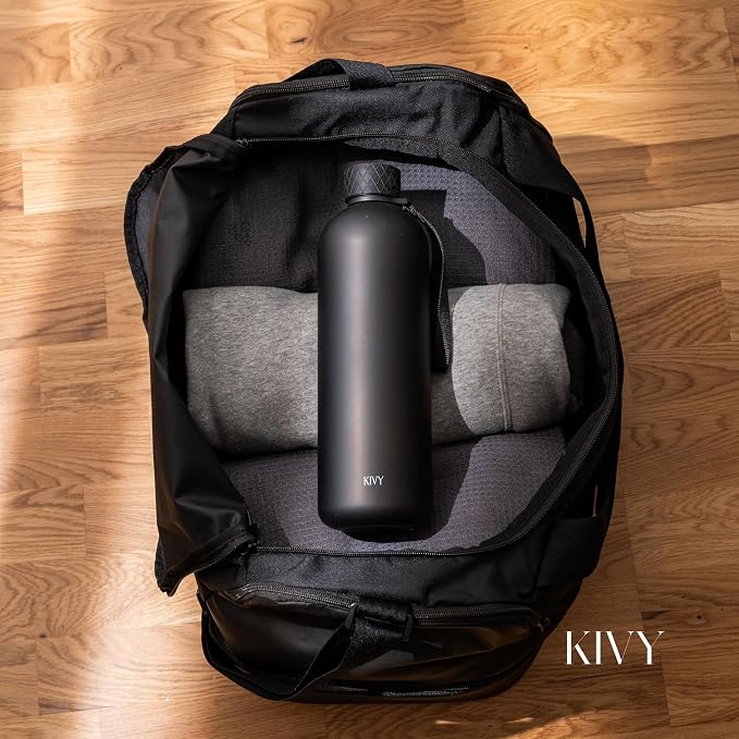 KIVY Large Water Bottle 50oz Fits Backpack & Cupholder - Image 2