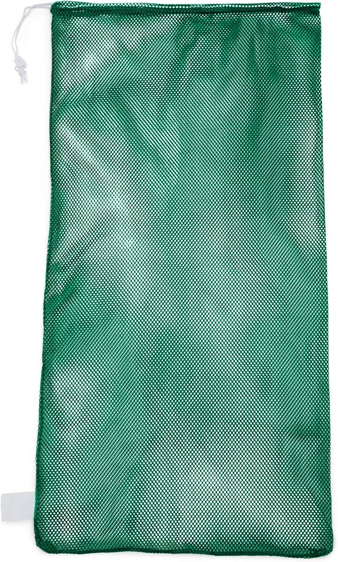 Champion Sports Mesh Equipment Bag – Heavy-Duty Nylon Drawstring Bag by ChampionSports