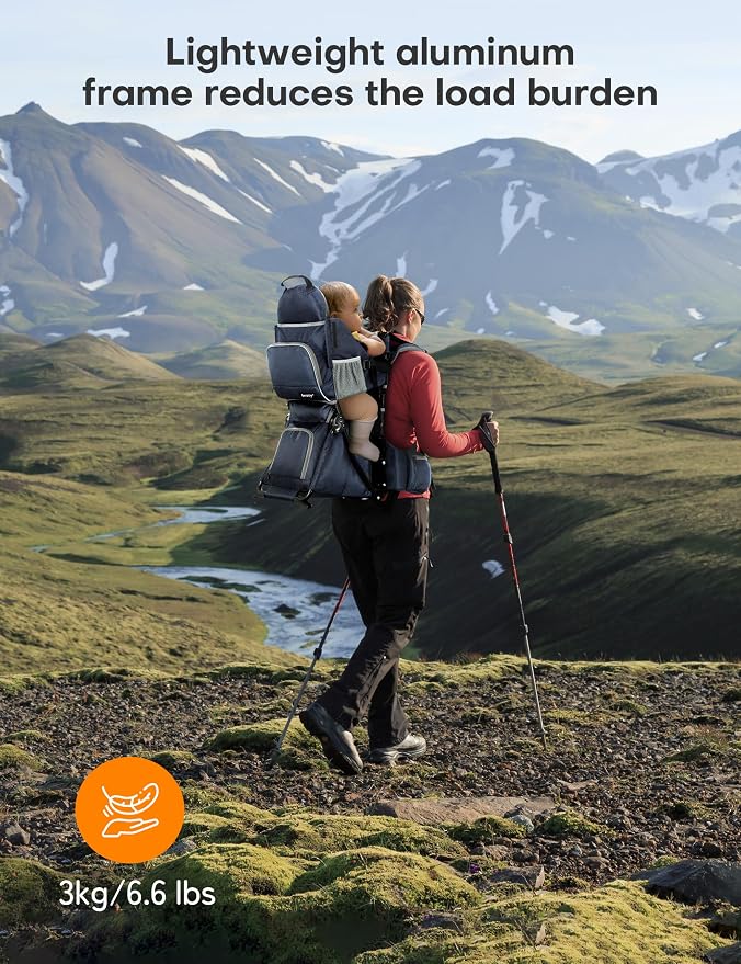 besrey Baby Backpack Carrier, Toddler Hiking Backpack - Image 8
