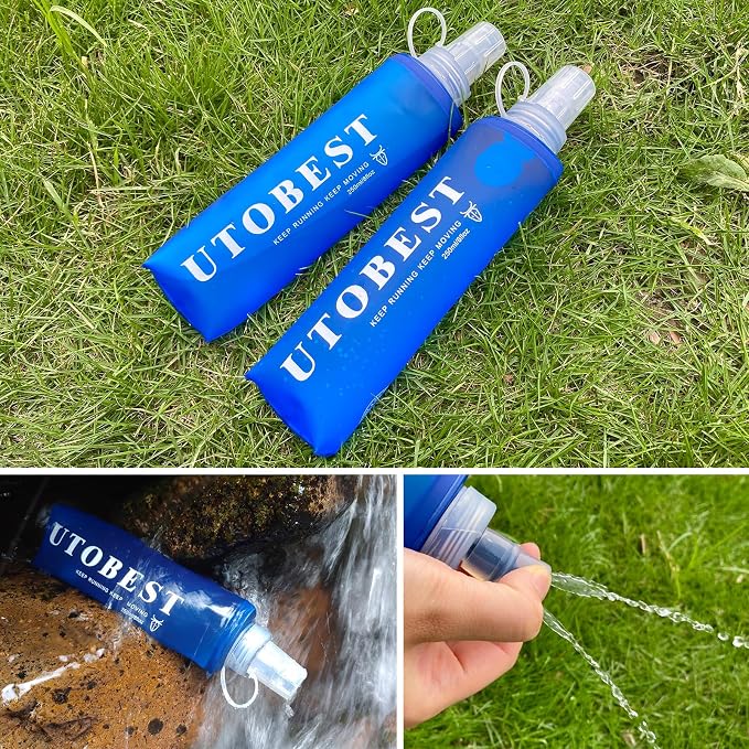 UTOBEST Soft Flask, 2 Pack Soft Flask Running Bottles 500ml, TPU Foldable - Image 9