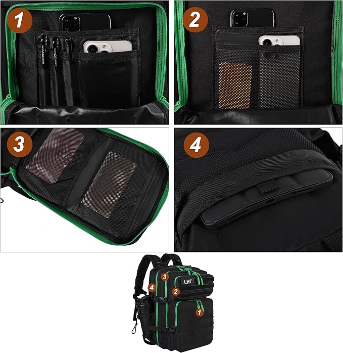 LHI Military Tactical Backpack for Men and Women 45L Army 3 Days Assault Pack - Image 6