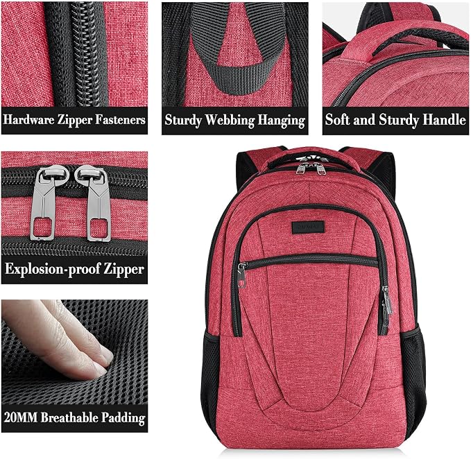 BIKROD Unisex Rose Laptop Backpack, Suitable - Image 2
