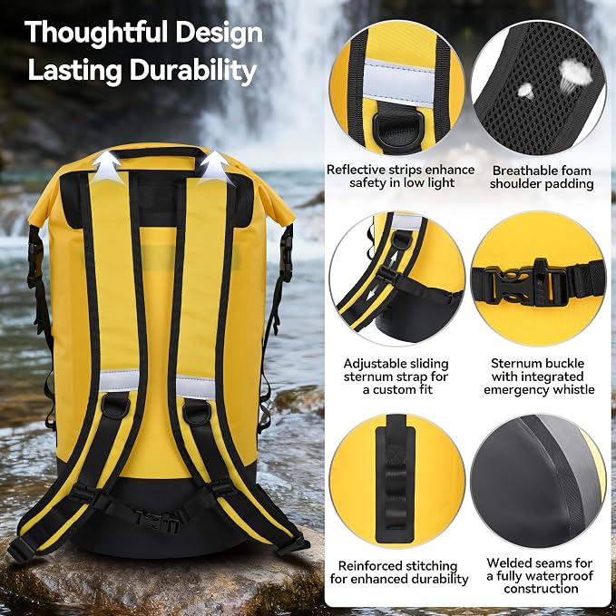 MARCHWAY Floating Roll Top Dry Bag, Flexible Lightweight TPU Waterproof - Image 5