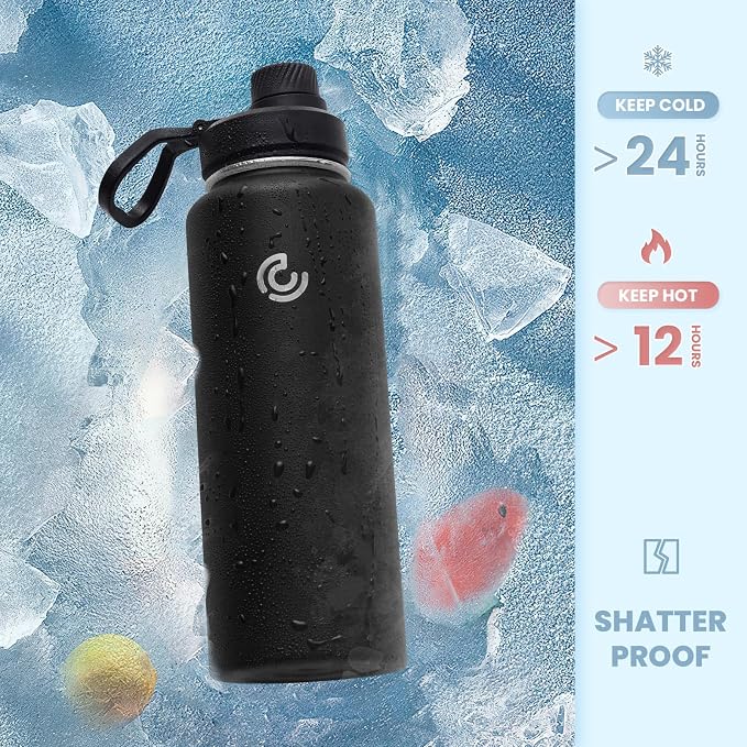 Sports Water Bottle 40oz, Insulated Water Bottle - Image 4