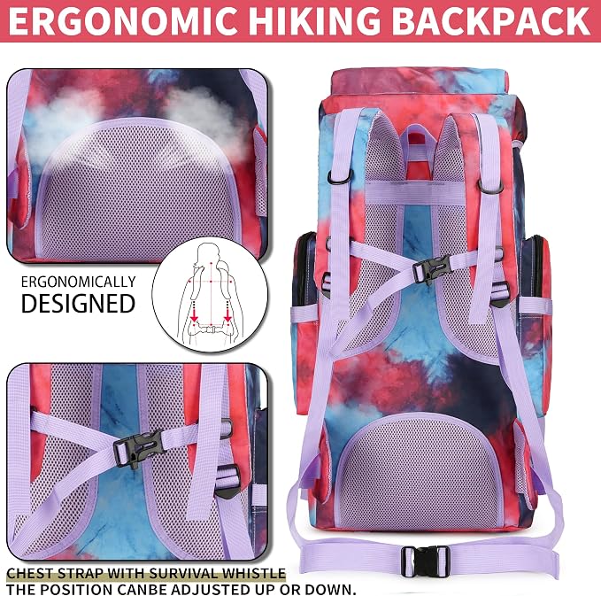 Hiking Backpack for Men 70L/100L Camping Backpack Military Rucksack Molle 3 - Image 4