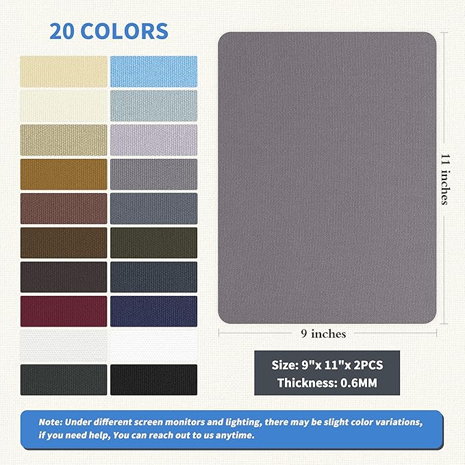 KING MOUNTAIN Canvas Repair Patch 9 x11 Inch 2 Pcs Self-Adhesive Waterproof - Image 2