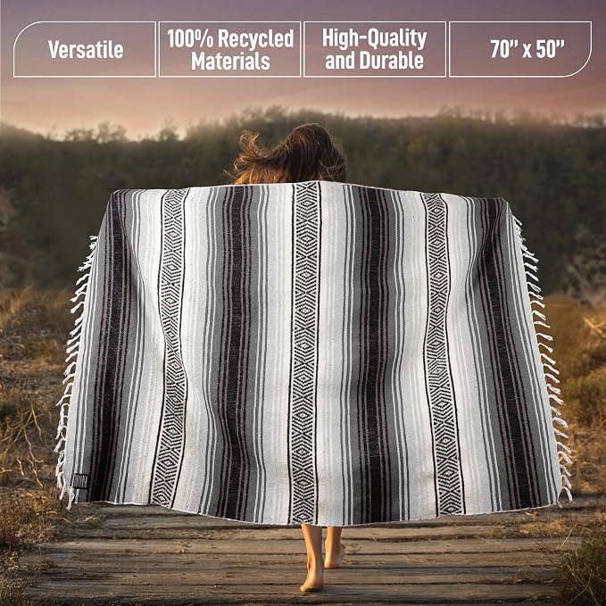 Hydration Nation Authentic Extra Large Mexican Blanket - Image 3