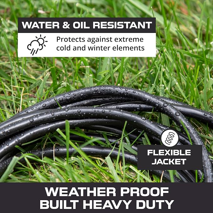 Iron Forge Cable 2 Pack 12 Gauge Outdoor Extension Cord 10 Ft, SJTOW 12/3 Heavy - Image 6