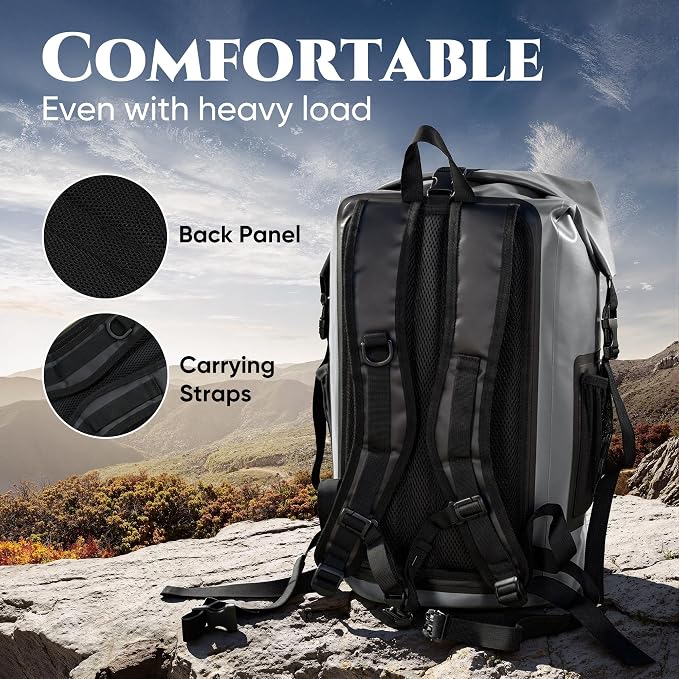 Waterproof Dry Bag with Waterproof Phone Case Grey - Image 3