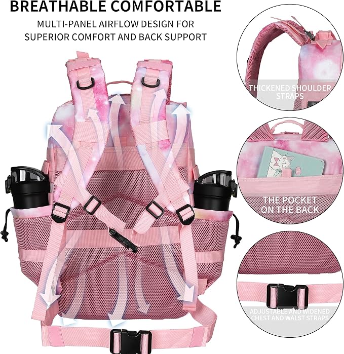 Military Tactical Backpack 45L/25L 3 Day Assault Pack Molle Daypack Hiking - Image 3