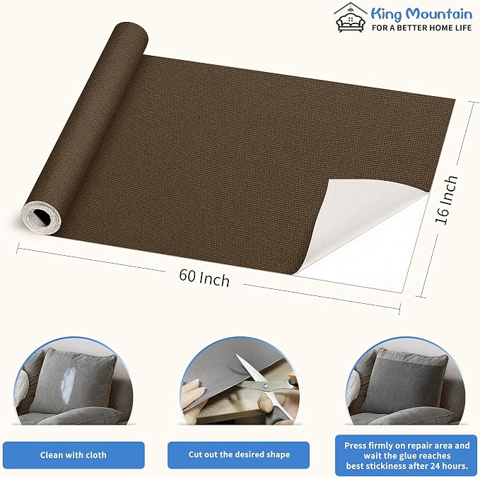 KING MOUNTAIN Canvas Repair Patch 16×60 Inch Self-Adhesive Waterproof Fabric - Image 4