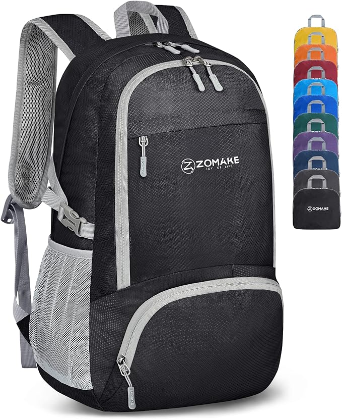 ZOMAKE Lightweight Packable Backpack 30L, Foldable Hiking Backpacks Water by ZOMAKE