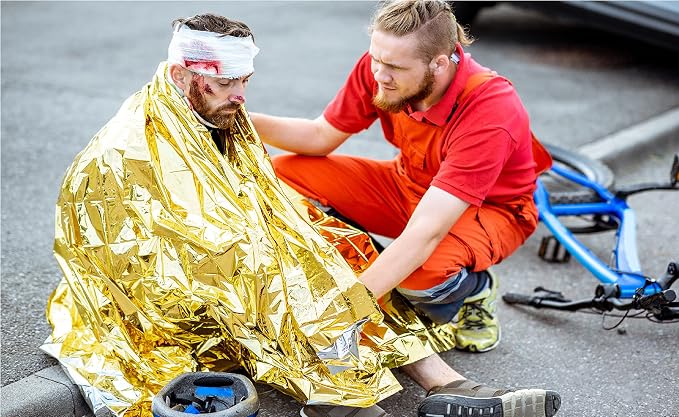 GALAXYLENSE Emergency Mylar Thermal Blanket - Image 3