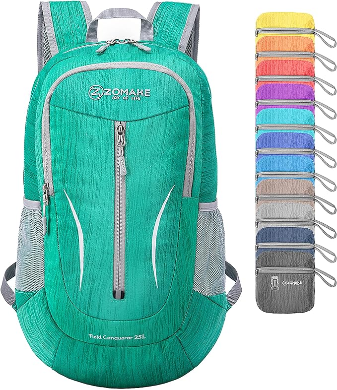 ZOMAKE 25L Ultra Lightweight Packable Backpack, Foldable Hiking Backpacks Water by ZOMAKE
