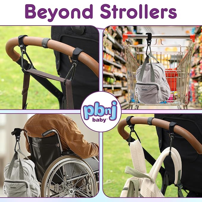 Stroller Hooks for Hanging Diaper Bags - Image 8
