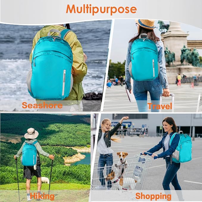 Waterproof Foldable Backpack Dry Storage Lightweight Daypack 35L Outdoor - Image 5