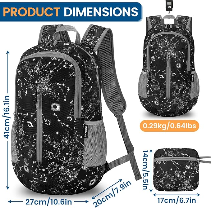 ZOMAKE Ultra Lightweight Packable Backpack 25L - Image 2