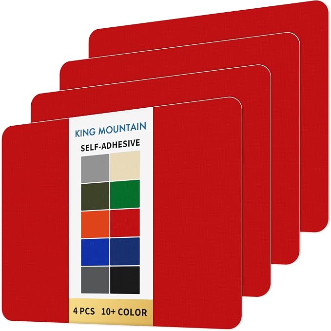 KING MOUNTAIN Self Adhesive Nylon Fabric Repair Patch, 9×11 Inches 4 Pcs by ForABetterHomeLife