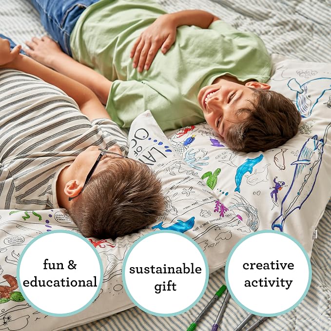eatsleepdoodle - Coloring Pillowcase - Image 4