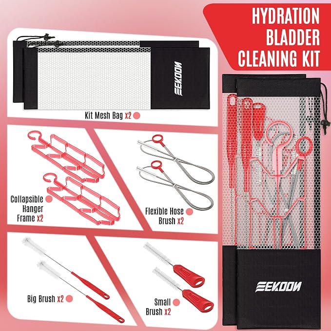 Feekoon Reservoir Hydration Bladder Cleaning Kit, Water Bladders Cleaner Set - Image 2