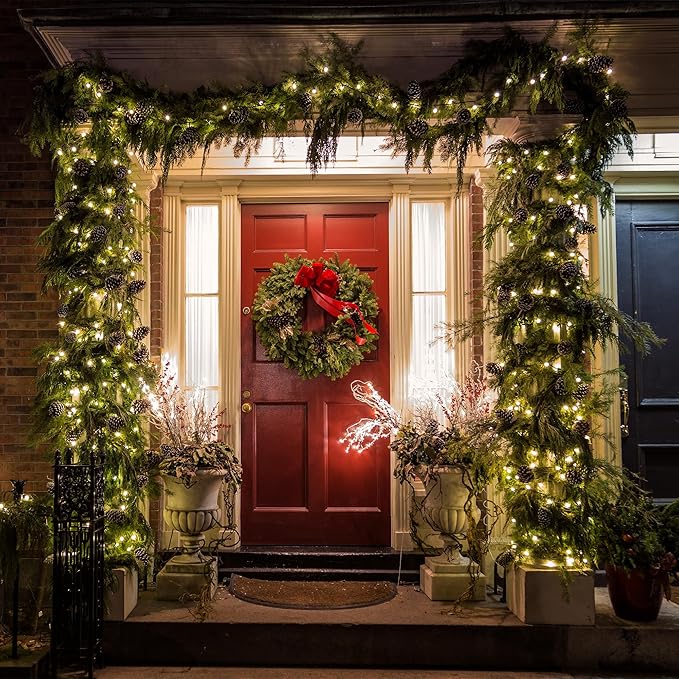 ASENEK 99FT 300 LED Christmas String Lights End-to-End Plug 8 Modes Indoor - Image 4