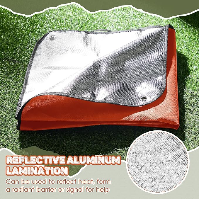 Kingdder 2 Pcs Heavy Duty Emergency Blankets - Image 5