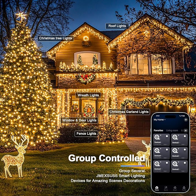 JMEXSUSS 800 LED RGB String Light Outdoor Indoor - Image 5