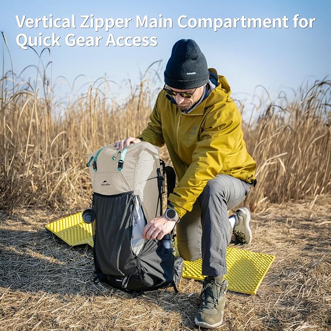 Naturehike 60L Rock 2.0 Upgraded Internal Frame Hiking Backpack - Image 5