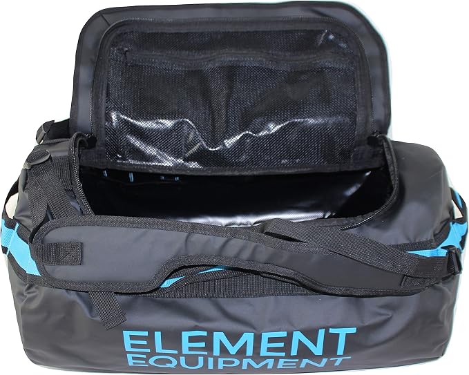 Element Equipment Trailhead Duffel Bag Shoulder Straps Waterproof Black/Blue - Image 3