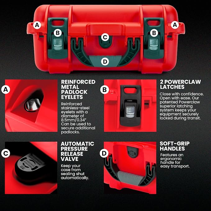 NANUK 915 Waterproof First Aid Box Empty – Durable, Medical First Aid Organizer - Image 4