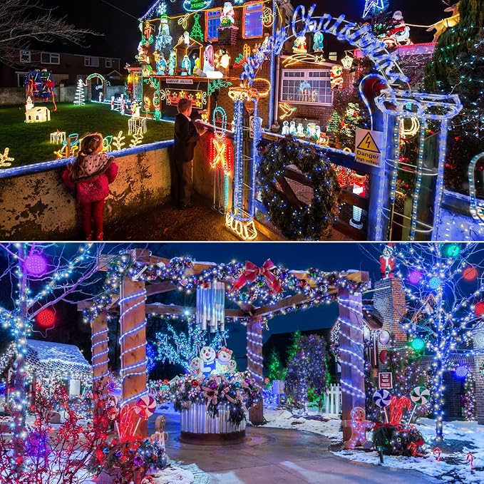 150ft LED Rope Lights Outdoor, 1080 LED Connectable and Flexible Tube Lights - Image 8