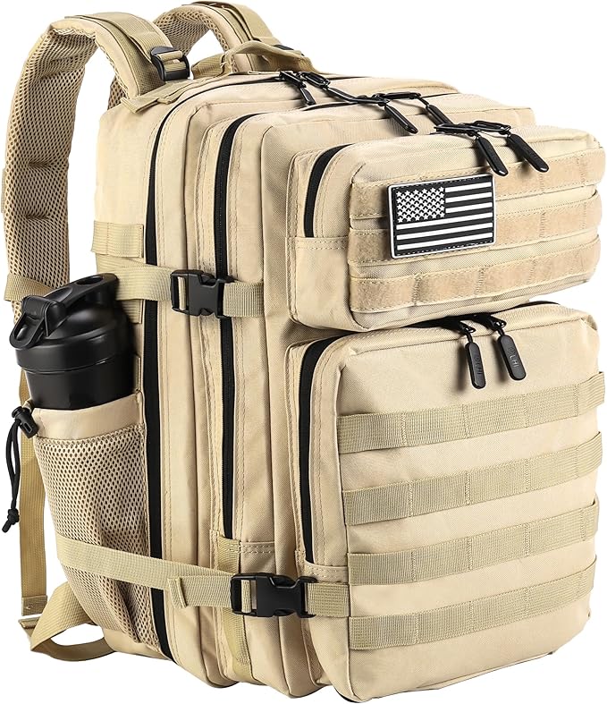 LHI Military Tactical Backpack for Men and Women 45L Army 3 Days Assault Pack by LHI