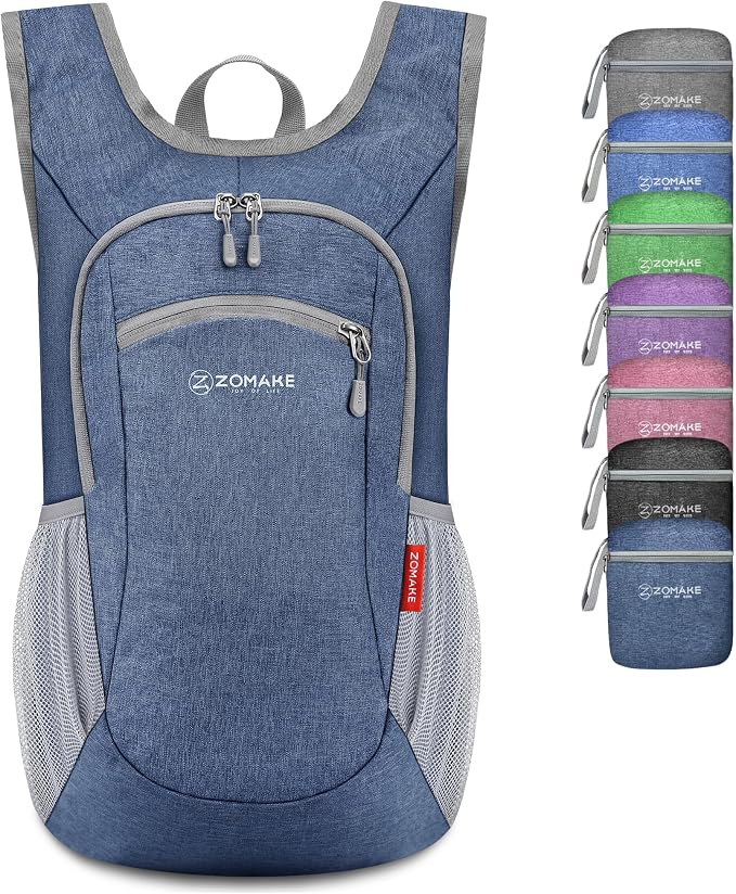 ZOMAKE Ultra Lightweight Packable Backpack 10L, Small Foldable Backpacks Hiking by ZOMAKE
