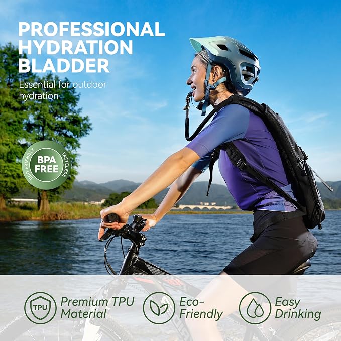 MARCHWAY 2L/2.5L/3L TPU Hydration Bladder, Ultra Durable Water Reservoir Bag - Image 2